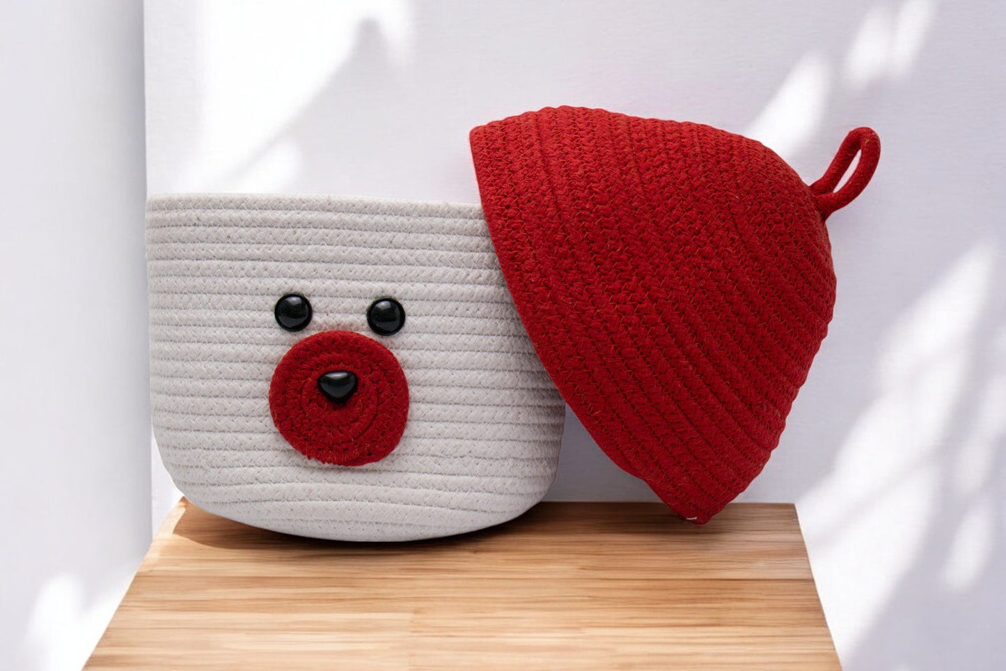 Bear Hug Crochet Storage Basket