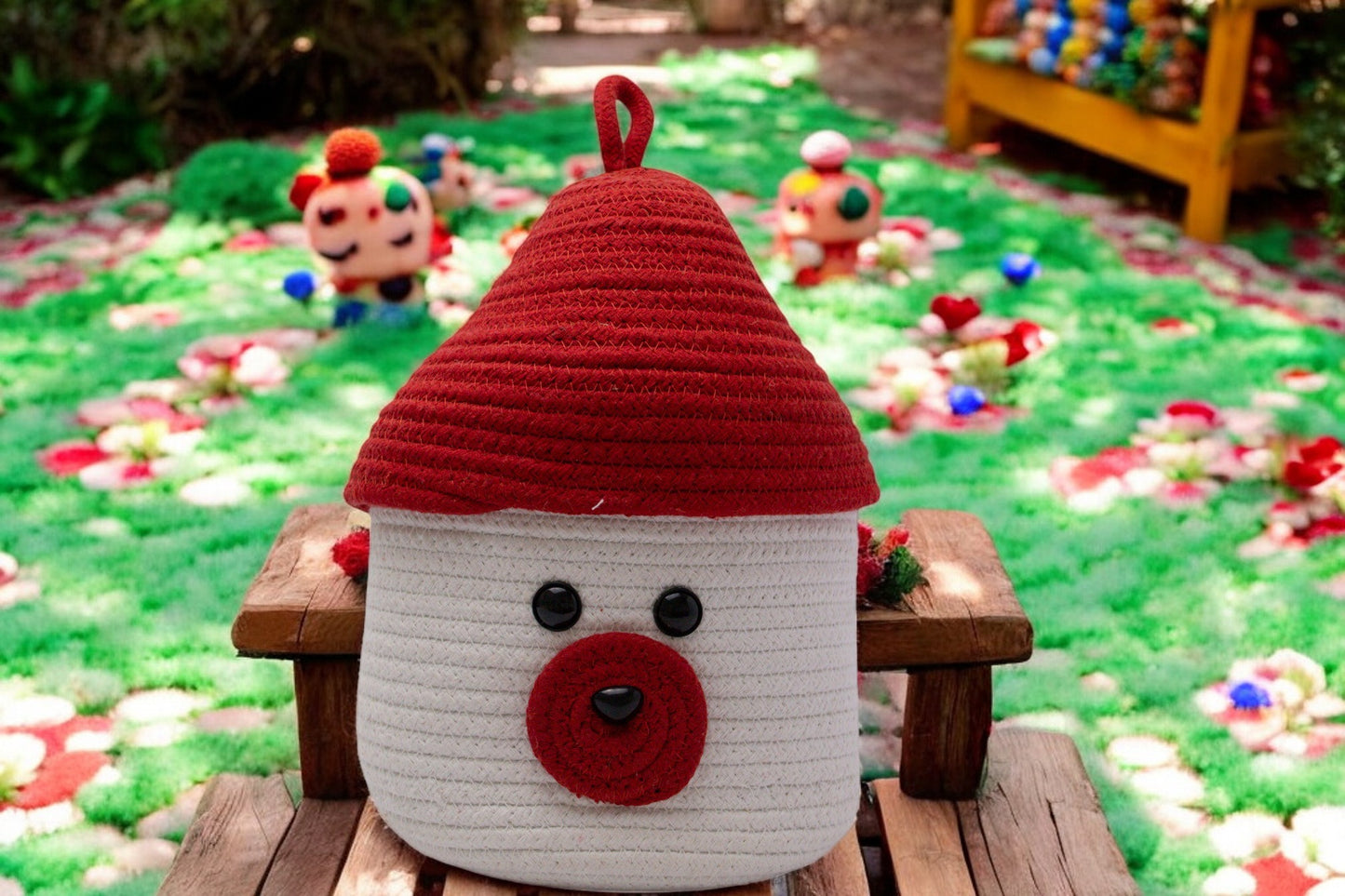 Bear Hug Crochet Storage Basket
