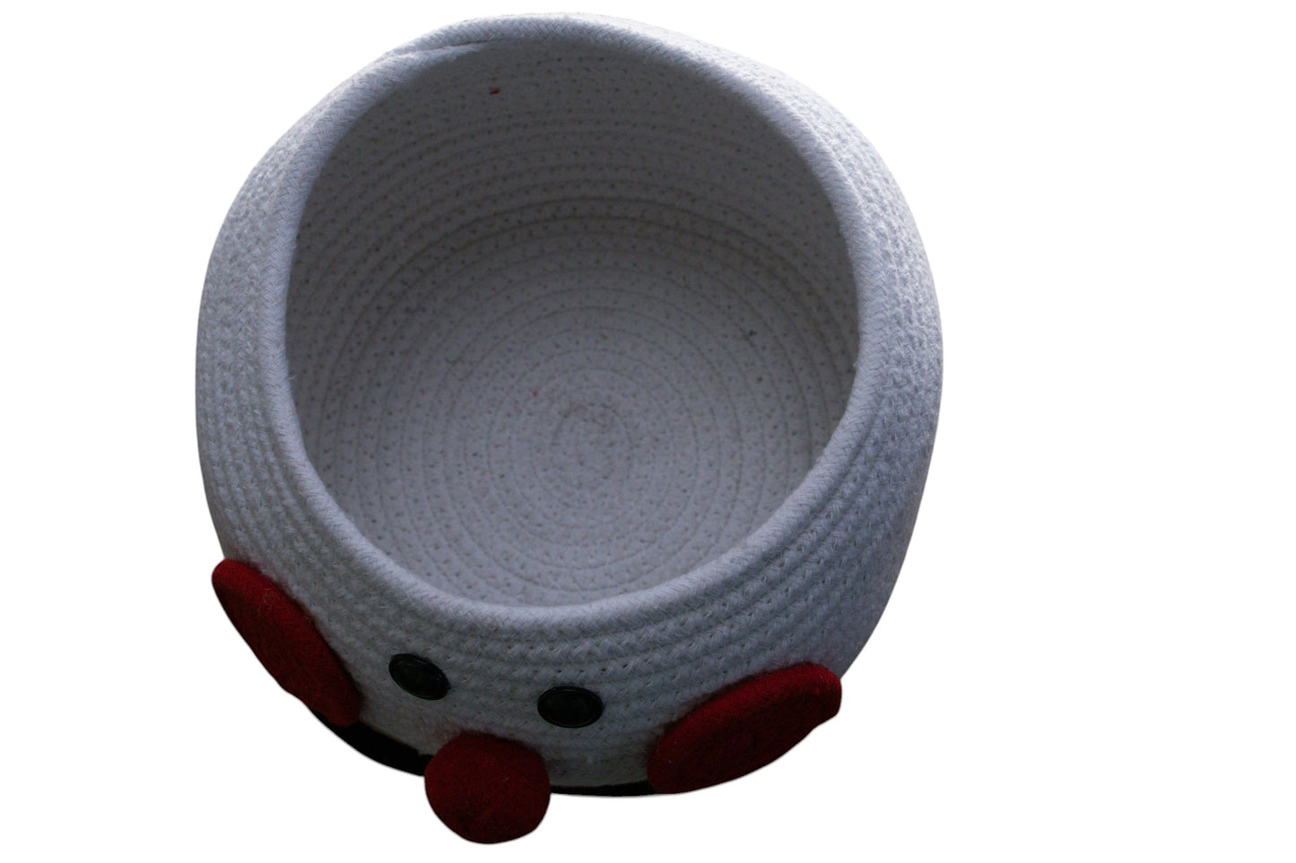 Cheerful Snowman-Themed Storage Basket