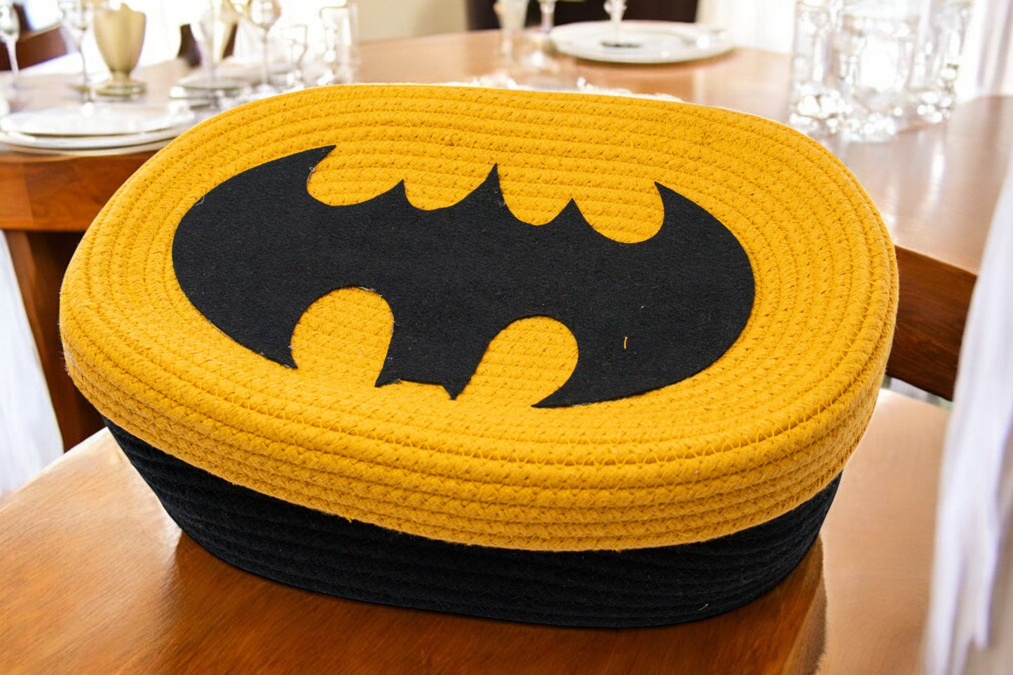 Superhero-Themed Woven Storage Box