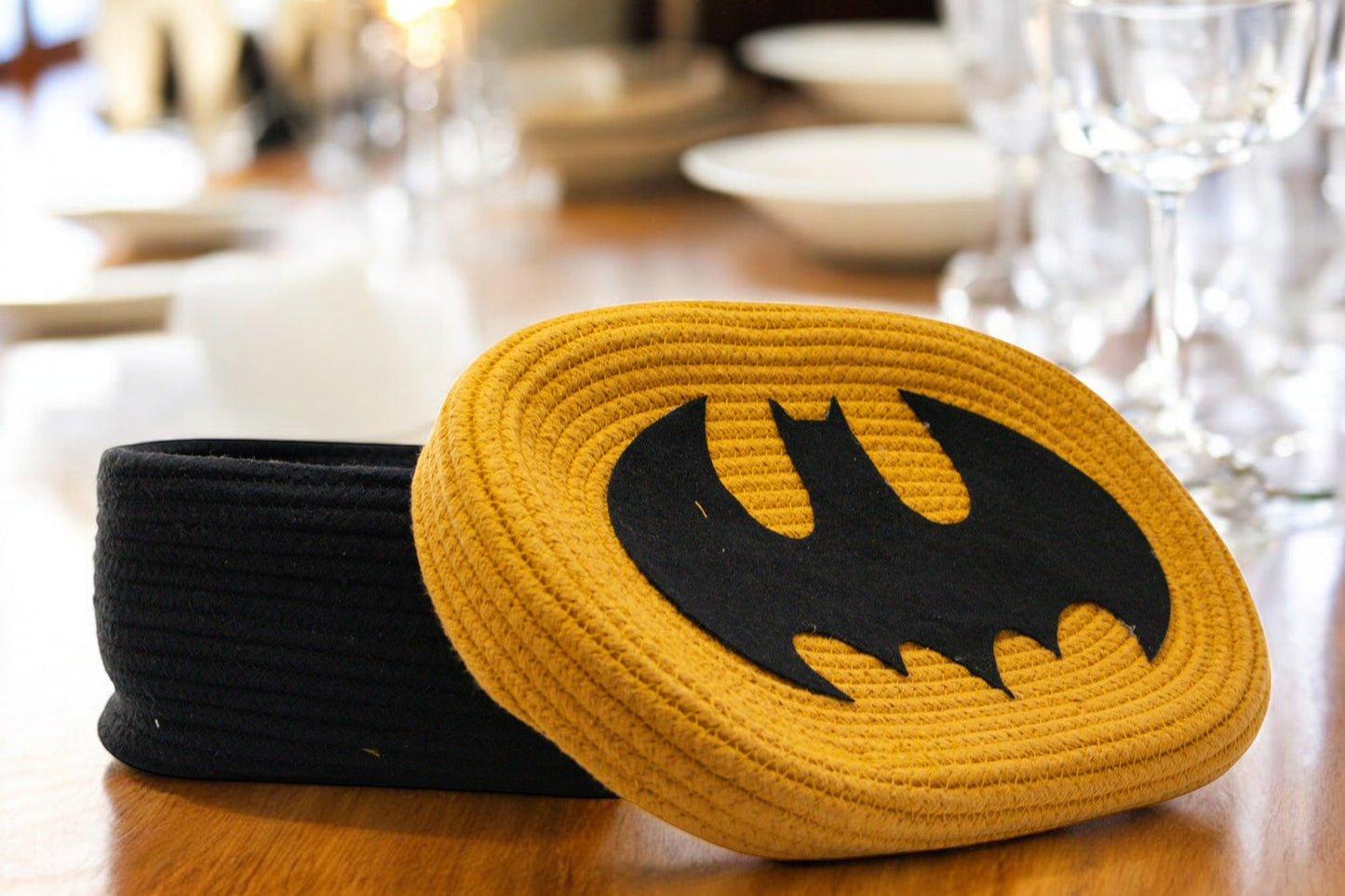 Superhero-Themed Woven Storage Box