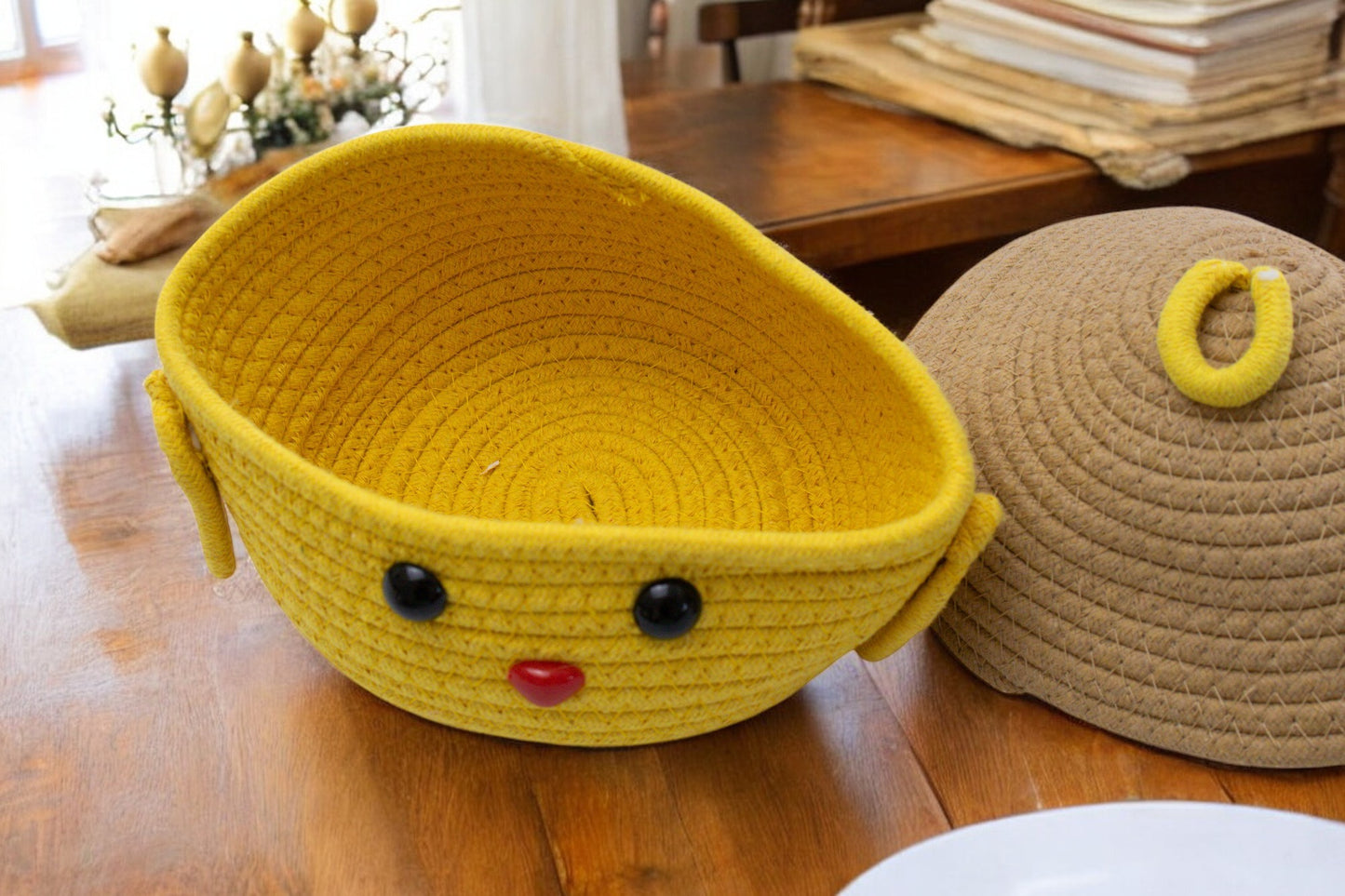 Happy Dumpling Crochet Basket