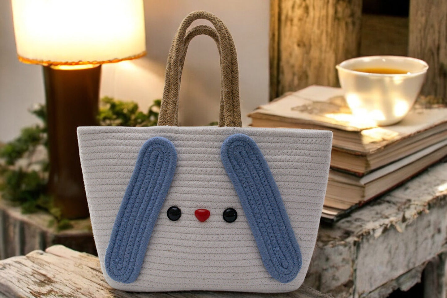 Snow Bunny Crochet Tote