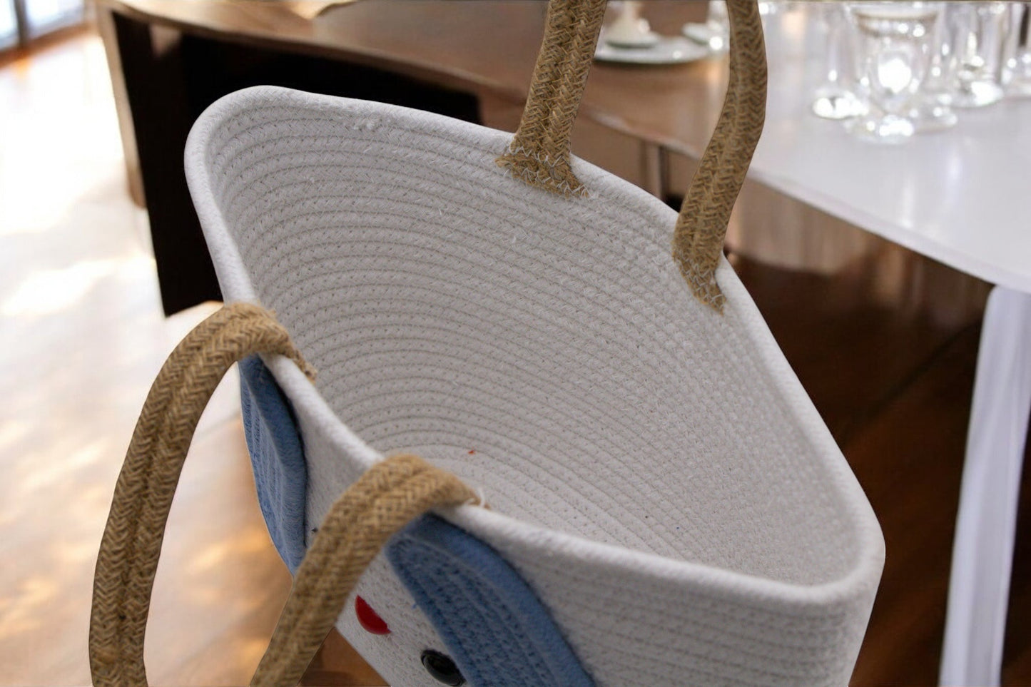 Snow Bunny Crochet Tote