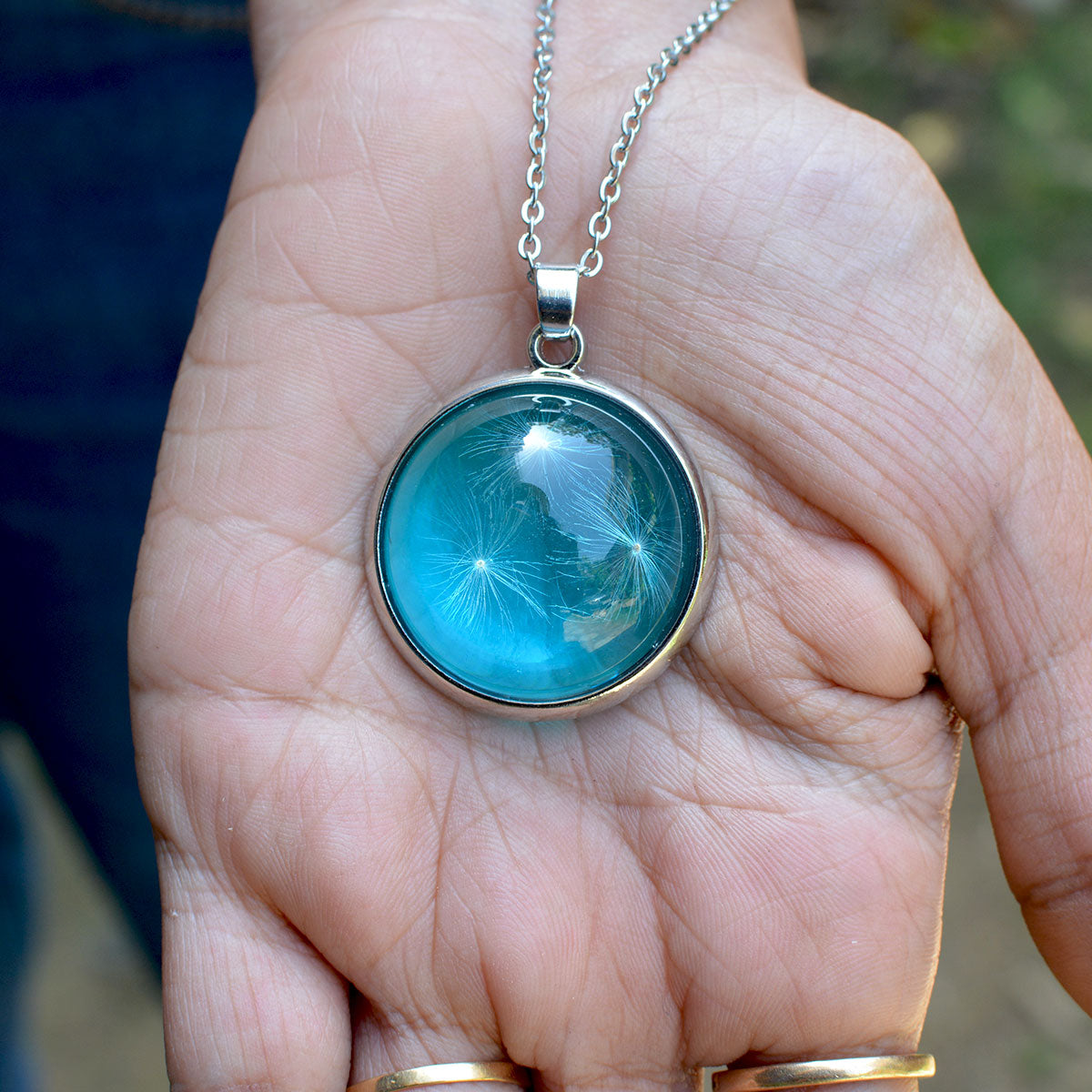 FLO's Ocean's Tranquility Real Dried Flower Necklace