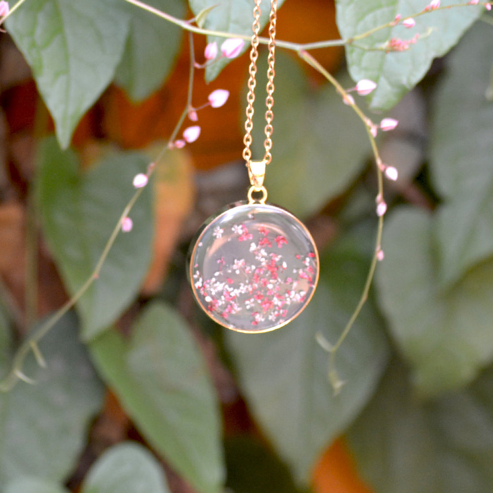 FLO's Blossoming Serenity Baby’s Breath Pendant