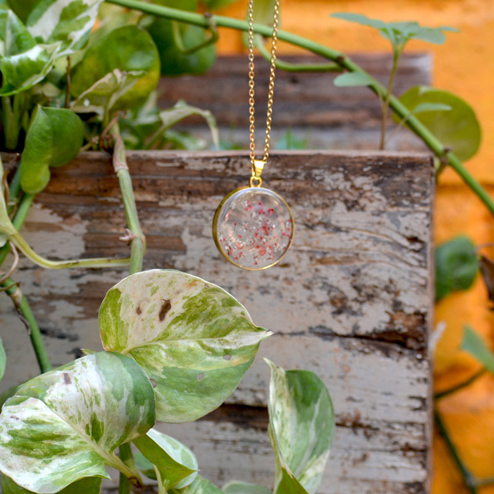 FLO's Blossoming Serenity Baby’s Breath Pendant