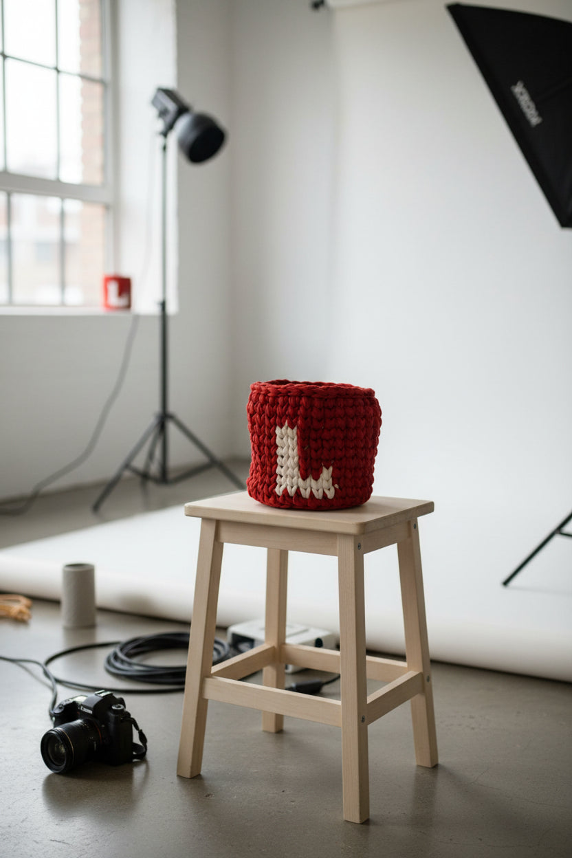 LOVE Crochet Basket Set