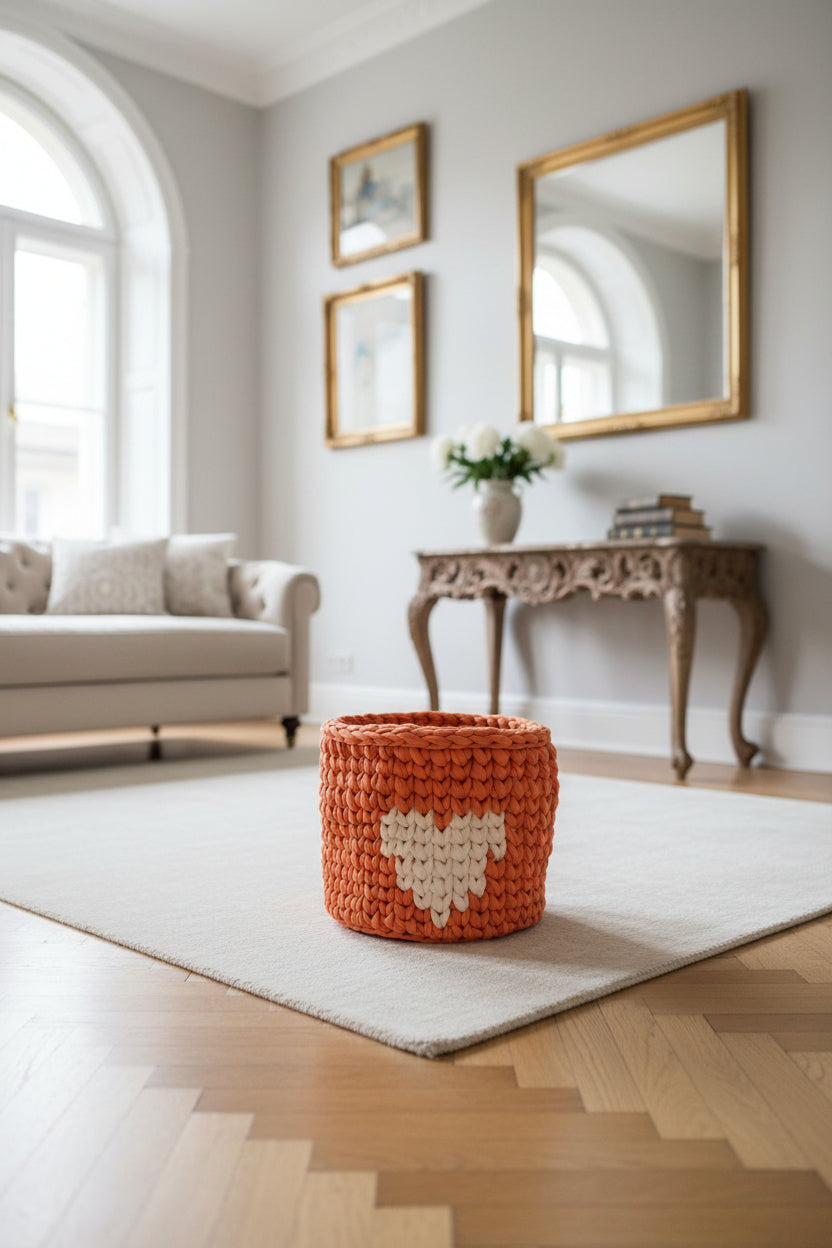 LOVE Crochet Basket Set